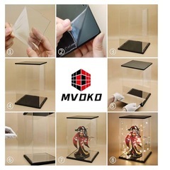 MVDKO ビッグサイズ MVDKO フィギュアケース 透明ディスプレイケース 組立式　40cm 30cm 76cmの画像