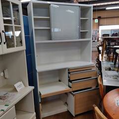 【愛品倶楽部柏店】松田家具 2枚スライド扉キッチンボード 1200プルミエレンジ 幅120cmの画像