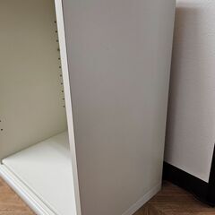 【無料】白い収納棚　幅86.5cm×奥行31cm×高さ60cmの画像