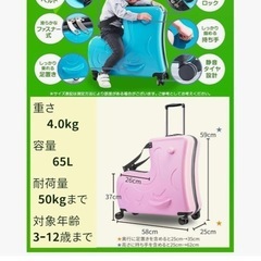 乗れるキャリーケース
の画像