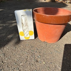 植木鉢　素焼きの画像