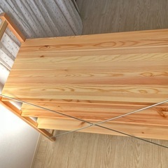 【使用期間1年未満】パイン材ユニットシェルフ・８６ｃｍ幅・小の画像