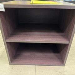 J3015　【リユースのサカイ柏店】　カラーボックス　収納棚　BOX　木製　本棚　二段　　　の画像