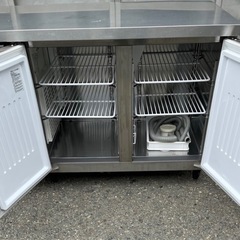 【動確済み】2023年 フクシマ 業務用 台下冷凍冷蔵庫 LRC-121PM 1200×600×860 冷凍110L 冷蔵106L テーブル形 コールドテーブル　大阪発の画像