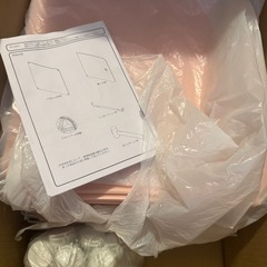 カラーボックス 収納ボックス ピンク 簡易クローゼット の画像