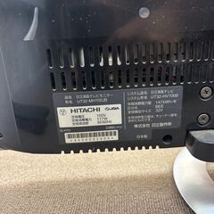 日立 Wooo UT32-MH700JB 32V型 液晶テレビモニター 通電確認済 Woooステーション要 地デジ未確認 リモコン無 現状品 HITACHIの画像