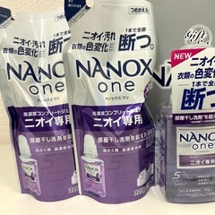【決まりました】ライオン NANOX one ナノックスワン セット PRO/ニオイ専用 本体とつめかえ２本ずつの画像