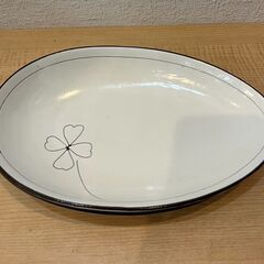 クローバー柄ペア皿　カレー皿　パスタ皿　カップ2個　計4個セットの画像