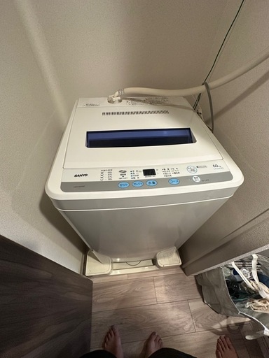 三洋電機 ６．０Ｋ全自動洗濯機 ASW-60D
