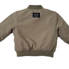 ベビー服 80 アカチャンホンポ 赤ちゃん本舗 男の子 MA-1 カーキ アウター ブルゾン ジャケット 80  中綿の画像