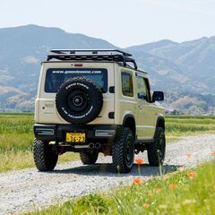 【ジムニー】GBショートバスケットアルミ製　ルーフラック　JB64・JB74専用【訳アリ】の画像