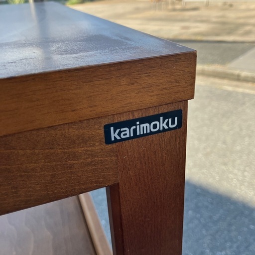 【karimoku/カリモク】米びつ付きキッチンボード　キッチン収納　昭和レトロ　アンティーク　ビンテージ　ヴィンテージ　ブランド家具