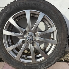 TOYO スタッドレスタイヤ 155/65R14 アルミホイール付き 4本セット 溝ありの画像