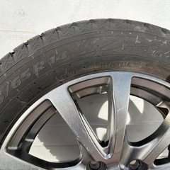 TOYO スタッドレスタイヤ 155/65R14 アルミホイール付き 4本セット 溝ありの画像