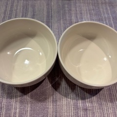 無印　ボウル　白　2組の画像