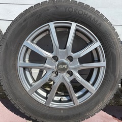 YOKOHAMA iceGUARD iG60 スタッドレスタイヤ＆SR Racing アルミホイール 4本セットの画像