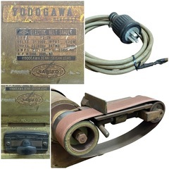 ◯動作品 淀川電機 ベルトサンダー ベルトグラインダー 研磨機 三相200V YODOGAWA YS-2N 本職 プロ用 50/60Hz 中古品■ジモティ姫路の画像