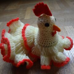 小鳥の気持ちが１００％分かる本　手作りのニワトリの毛糸人形がおまけで付きますの画像