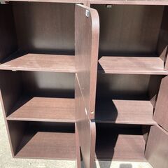 ★ 家具 扉付き カラーボックス 棚 シェルフ カラボ 収納の画像