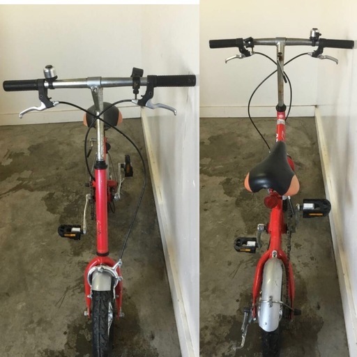 A-148△ 岐阜発/ 小径自転車/ ANA/ 12インチ/ 変速なし/ チェーンカバー欠品/ 走行確認/ 自転車/ 現状品/ 管06s/ R7.1/23 △