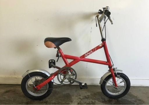A-148△ 岐阜発/ 小径自転車/ ANA/ 12インチ/ 変速なし/ チェーンカバー欠品/ 走行確認/ 自転車/ 現状品/ 管06s/ R7.1/23 △
