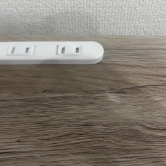 折りたたみデスク＆チェアセット　2口コンセント付き　の画像