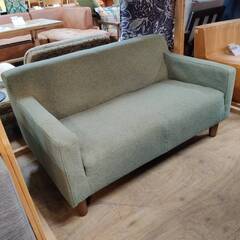 【愛品倶楽部柏店】trio 2人掛けソファ グリーン 幅120cm