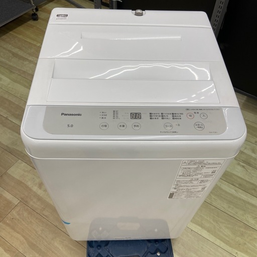 Panasonic 5.0kg全自動洗濯機【リサイクルフカツ岡崎倉庫店】250926SM-23