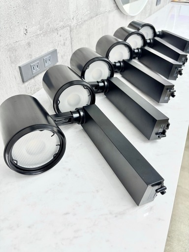 【超美品】ブラックスポットライト6個セット