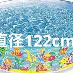 Pool　プール　ジャングルベビースナップセット　家庭用プール　122cm×25cm　INTEX社製の画像