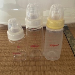 哺乳瓶3本セット　pigeon ピジョン　の画像