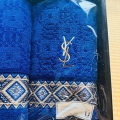  【期間限定】イブサンローラン Yves Saint Laurent フェイスタオル ゲストタオル 2枚セットの画像