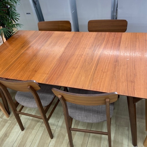 伸縮式ダイニングテーブルセット【リサイクルフカツ岡崎倉庫店】250926SM-25