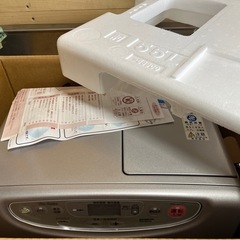 ダイニチ ブルーヒーター FW-5614L-S プラチナシルバー 石油ファンヒーター 2014年製 タンク容量9.0L 木造15畳 コンクリ20畳 稼働確認済 中古品 ④の画像