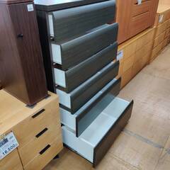 【愛品倶楽部柏店】NITORI ニトリ 6段7杯ハイチェスト WISH3 80HC-DBR3の画像