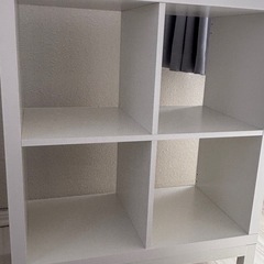 IKEA カラックス　シェルフ　下部フレーム付き　ホワイトの画像