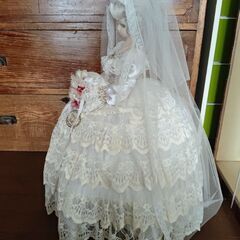ユニバースドール 昭和レトロ 西洋人形 ケース有り Universe Doll ウエディングドレスの画像