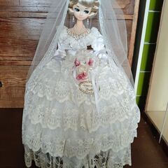ユニバースドール 昭和レトロ 西洋人形 ケース有り Universe Doll ウエディングドレスの画像