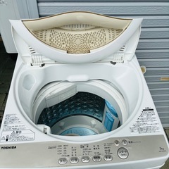 直接引き取り3800円引き⭐︎大阪府下又は近郊は配送設置込み🉑東芝 5kg 全自動洗濯機 AW-5G3 2016年製/YMJ094-41の画像