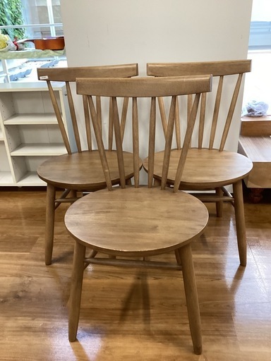 ダイニングチェアー　〈3脚セット〉【町田市再生家具】251844