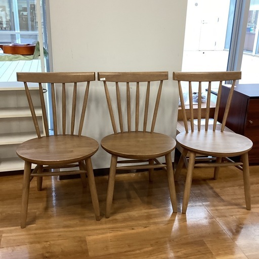 ダイニングチェアー　〈3脚セット〉【町田市再生家具】251844