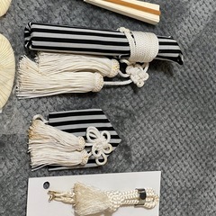中古]七五三 男の子 3歳 5歳 被布 羽織 黒紋付袴小物フルセット