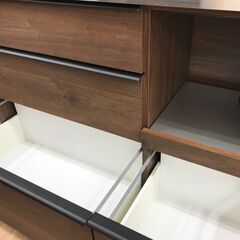 ★リユースのサカイ春日部店★KJ11937 unico 食器棚 ブラウン H180×W120×D48 クリーニング済みの画像