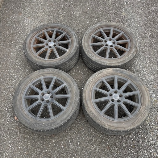 17インチ　ECOFORME ホイール ＋BRIDGESTONE ポテンザ　4本セット