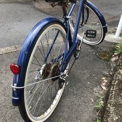 リサイクルショップどりーむ鹿大前店　No.447　22336W　青　26インチ　ダイナモタイプライト付き　鍵無し　６段階ギア　※1～5速OK　6速のみNG※の画像