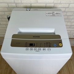◆分解洗浄済み◆アイリスオーヤマ 全自動洗濯機 5.0kg  IAW-T502E  2019年製の画像