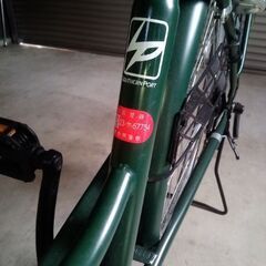 26インチ　自転車　グリーン　の画像