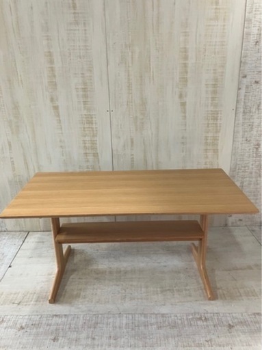 無印良品　テーブル　机　リビング　ダイニング　オーク材　無垢材