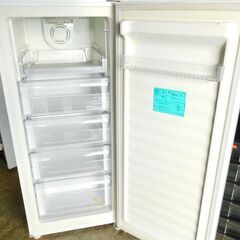 【JM787】Haier ハイアール JF-NUF138A 冷凍庫 Live Series シルバー 小分けがしやすい引き出し収納タイプ [138L /1ドア /右開きタイプ]の画像