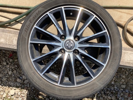 LEHRMEISTER⭐️15インチアルミホイール⭐️ 165/55R15⭐️ヨコハマタイヤ⭐️ブルーアース⭐️4本セット⭐️千葉県千葉市より